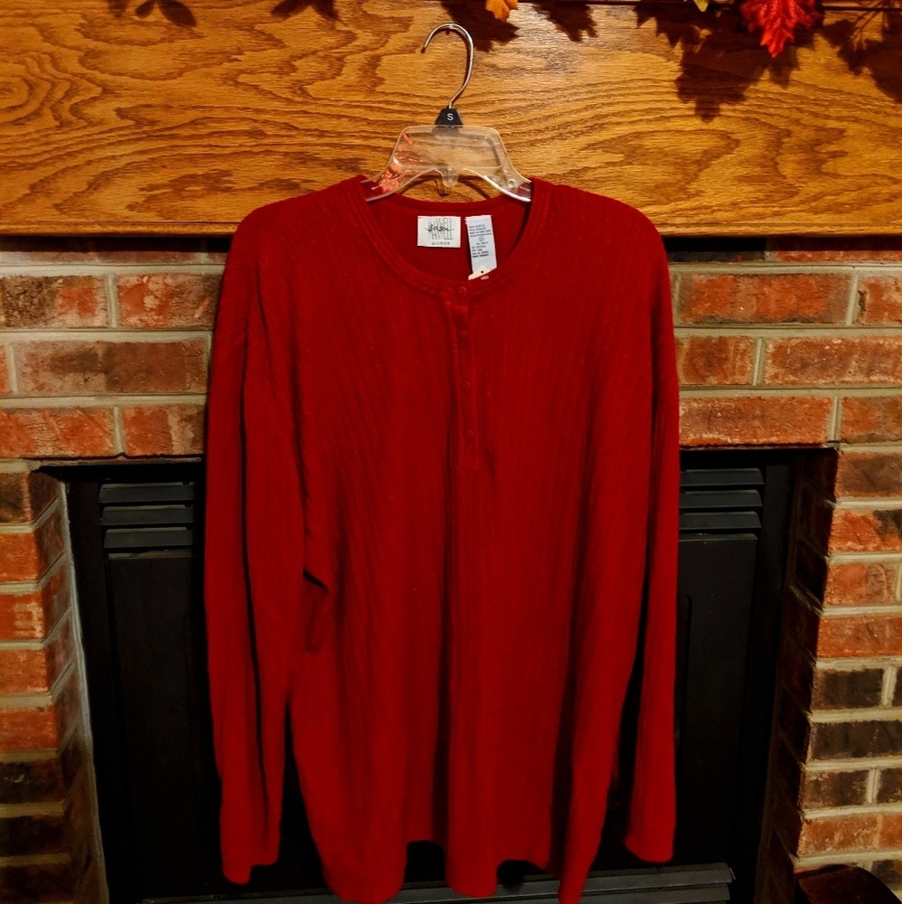 Jason Maxwell super soft red sweater size 2X